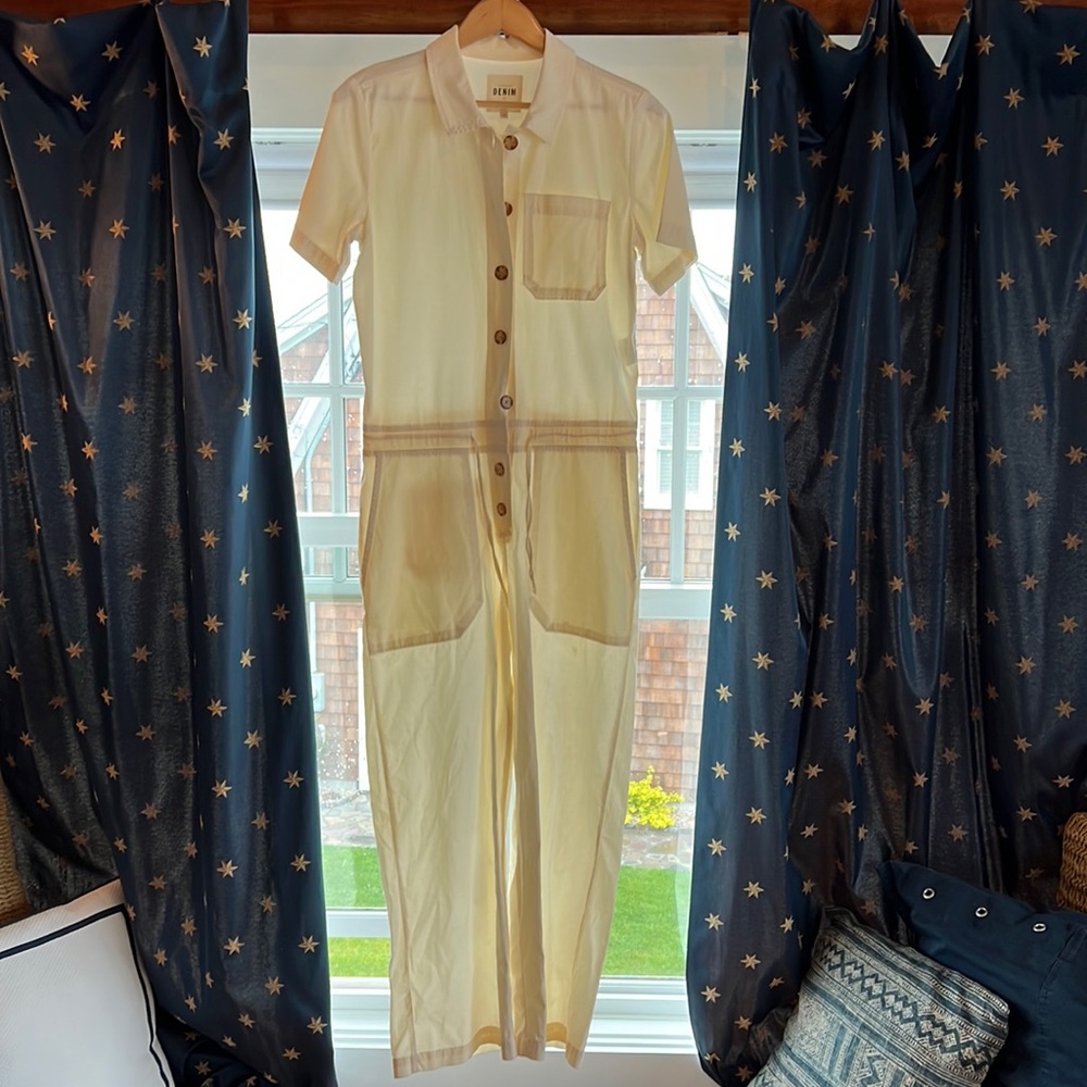 Sezane Cream Jumpsuit - worn once